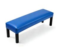 sourcing map Copertura impermeabile per panca da pranzo, in pelle sintetica elasticizzata, rettangolare, 100-120 cm, per panchine da pianoforte, sedie da cucina, sala da pranzo, blu zaffiro