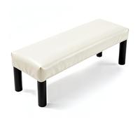 sourcing map Copertura impermeabile per panca da pranzo, in pelle sintetica elasticizzata, rettangolare, 100-120 cm, per panchine da pianoforte, sedie da cucina, sala da pranzo, beige