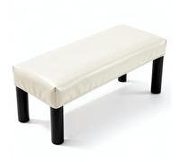 sourcing map Copertura impermeabile per panca da pranzo, in pelle sintetica elasticizzata, rettangolare, 70,1 - 80 cm, per panchine da pianoforte, sedie da cucina e sala da pranzo, beige