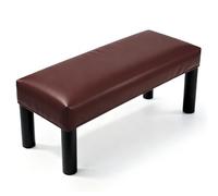 sourcing map Copertura impermeabile per panca da pranzo, rettangolare, in pelle sintetica elasticizzata, 70,1 - 80 cm, per panchine da pianoforte, sedie da cucina e sala da pranzo, marrone