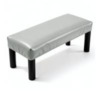 sourcing map Copertura impermeabile per panca da pranzo, rettangolare, in pelle sintetica elasticizzata, 70-80 cm, per panchine da pianoforte, sedie da cucina e sala da pranzo, grigio chiaro