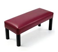 sourcing map Copertura impermeabile per panca da pranzo, rettangolare, in pelle sintetica elasticizzata, 70,1 - 80 cm, per panchine da pianoforte, sedie da cucina e sala da pranzo, colore: rosso vino