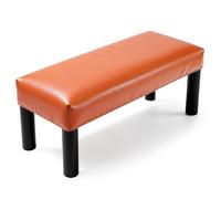 sourcing map Copertura impermeabile per panca da pranzo, rettangolare, in pelle sintetica elasticizzata, 70,1 - 80 cm, per panchine da pianoforte, sedie da cucina, sala da pranzo, arancione