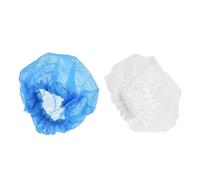 sourcing map Copertura per microfono usa e getta, in tessuto non tessuto, bianco, blu, per microfono portatile, confezione da 50