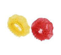 sourcing map Copertura per microfono usa e getta, in tessuto non tessuto, rosso, giallo, per microfono portatile, confezione da 50