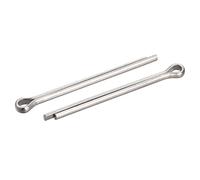 sourcing map Coppiglia divisa, 3 mm x 40 mm, in acciaio inox, per auto, meccanica, tonalità argento, 30 pezzi