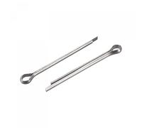 sourcing map Coppiglie in acciaio inossidabile 304, 1 mm x 20 mm, clip di fissaggio per automotive, meccanica, tonalità argento, 30 pezzi