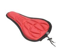 sourcing map Coprisella per bicicletta con coulisse e copertura impermeabile, grande, confortevole, imbottita in gel, per uomini e donne, per cyclette, rosso