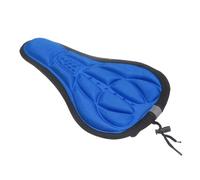sourcing map Coprisella per bicicletta con coulisse e copertura impermeabile, grande, confortevole, imbottito in gel, per uomini e donne, cyclette, blu