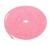 sourcing map Corda con paillettes glitterate da 6 mm, 4,6 m, 2 pezzi, con strass, per fai da te, abiti da sposa, costumi, abbigliamento, scarpe, gioielli, accessori, rosa chiaro