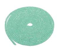 sourcing map Corda con paillettes glitterate da 6 mm, 4,6 m, 2 pezzi, con strass, per fai da te, abiti da sposa, costumi, abbigliamento, scarpe, gioielli, accessori, verde lago