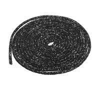 sourcing map Corda con paillettes glitterate da 6 mm, 4,6 m, 2 pezzi, con strass, per fai da te, abiti da sposa, costumi, abbigliamento, scarpe, gioielli, accessori, colore nero