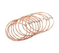 sourcing map Corde per chitarra acustica, 85 cm, D-4a corde, tono caldo, luminoso, bilanciato, confezione da 10