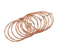 sourcing map Corde per chitarra acustica, 85 cm, tonalità calda, luminosa, bilanciata, confezione da 10