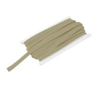 sourcing map Cordoncino da 10,9 m per cucito, fai da te, bordo in tessuto, colore beige scuro