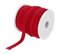 sourcing map Cordoncino da 18,4 m di nastro da 1,27 cm per cucito, fai da te, bordatura in tessuto, colore rosso scuro