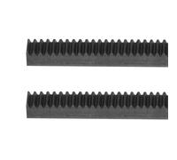 sourcing map Cremagliera per ingranaggi in acciaio, 2 pezzi, 1Mod, 500 mm x 10 mm x 10 mm, totale 1 m, resistente, dritto e lineare, per macchine automobilistiche