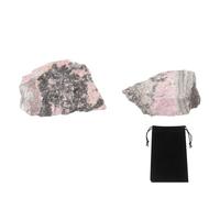 sourcing map Cristalli grezzi, pietre di cristallo vere pietre preziose grezze con sacchetto di velluto per riempire vasi decorazione del fondo del paesaggio, Misura unica, Cristallo, Fluorite