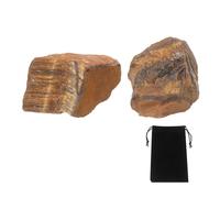 sourcing map Cristalli grezzi, pietre di cristallo vere pietre preziose grezze con sacchetto di velluto per riempire vasi decorazione del fondo del paesaggio, Misura unica, Cristallo, Fluorite