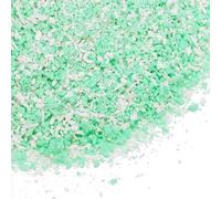 sourcing map Crumbs - Crumbs di argilla polimerica, 50 g, per decorazioni artistiche fai da te e fai da te, in resina, decorazione artistica (verde, bianco)