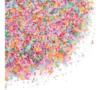 sourcing map Crumbs - Crumbs di argilla polimerica, 50 g, per decorazioni artistiche fai da te e fai da te, in resina, decorazione artistica (arancione, verde, blu, rosso, rosa, viola, giallo)