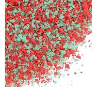 sourcing map Crumbs - Crumbs di argilla polimerica, 50 g, per decorazioni artistiche fai da te, nail art, resina, decorazione artistica (rosso, verde)