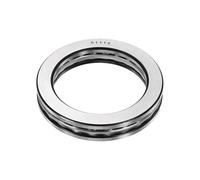 sourcing map Cuscinetti assiali a sfere, foro da 70 mm, diametro esterno 95 mm, spessore 18 mm, 51114 rullo a fila singola, cuscinetto a sfera assiale in acciaio cromato, ABEC5