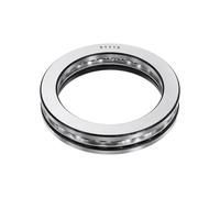 sourcing map Cuscinetti assiali a sfere, foro da 75 mm, diametro esterno 100 mm, spessore 19 mm, 51115 rullo a fila singola, cuscinetto a sfera assiale in acciaio cromato, ABEC5