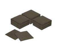 sourcing map Cuscinetti in feltro per mobili, 32 pezzi, 12 x 12 cm, con retro adesivo, antiscivolo, antigraffio, per proteggere pavimenti in legno, marrone