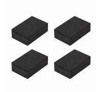 sourcing map Cuscinetti isolanti per altoparlanti su un lato, 60 mm x 40 mm x 20 mm, quadrati, neri, antiscivolo, in schiuma EVA, base antivibrazione, per altoparlanti, subwoofer, sistemi audio HiFi