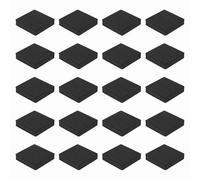 sourcing map Cuscinetti isolanti per altoparlanti su un lato, 60 mm x 60 mm x 15 mm, quadrati, neri, antiscivolo, in schiuma EVA, base antivibrazione, per altoparlanti, subwoofer, sistemi audio HiFi