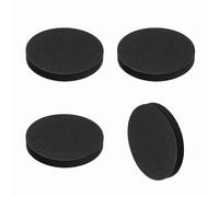 sourcing map Cuscinetti isolanti per altoparlanti su un lato, 60 mm x 8 mm, rotondi, neri, antiscivolo, in schiuma EVA, base antivibrazione per ponti altoparlanti, subwoofer, sistemi audio HiFi