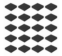 sourcing map Cuscinetti isolanti per altoparlanti su un lato, 70 mm x 70 mm x 15 mm, quadrati, neri, antiscivolo, in schiuma EVA, base antivibrazione, per altoparlanti, subwoofer, sistemi audio HiFi