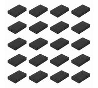 sourcing map Cuscinetti isolanti per altoparlanti su un lato, 80 mm x 50 mm x 20 mm, quadrati, neri, antiscivolo, in schiuma EVA, base antivibrazione, per altoparlanti, subwoofer, sistemi audio HiFi