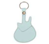 sourcing map Custodia in pelle sintetica per plettri per chitarra acustica elettrica, Blu, 135mm x 67mm x 3.5mm, Contemporane