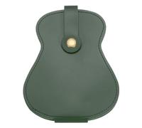 sourcing map Custodia per plettro per chitarra elettrica, in pelle sintetica in poliuretano, Verde, 138mm x 108mm x 10mm, moderno