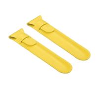 sourcing map - Custodia protettiva in pelle per penna singola, custodia protettiva per penne stilografiche, penne a sfera, matite, accessori da scrivania per ufficio, Giallo, Custodia per penna