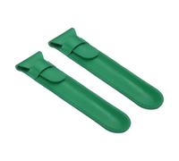 sourcing map - Custodia protettiva in pelle per penna singola, custodia protettiva per penne stilografiche, penne a sfera, matite, accessori da scrivania per ufficio, Verde, Custodia per penna