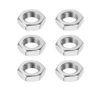 sourcing map Dadi esagonali M14 x 1 mm, 6 pezzi in acciaio inossidabile 304 con filettatura fine, dadi di fissaggio esagonali 22 mm di larghezza, 7 mm di altezza, per macchinari, uso industriale