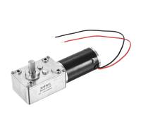 sourcing map DC 12 V 30 RPM Motoriduttore a vite senza fine 8 mm D Riduzione alb