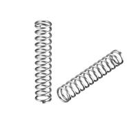 sourcing map Diametro del filo 0,1 cm, diametro esterno 1 cm, lunghezza libera 5,1 cm, molla compressa estesa in acciaio, 10 pezzi