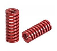 sourcing map Die Spring, 2 pezzi 16 mm OD 35 mm a spirale lunga timbratura a carico medio molle a compressione per stampante 3D parte elettrica, rosso