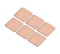 sourcing map Dissipatore di calore in rame, spessore 15 mm x 15 mm x 1,2 mm, dissipatore di calore conduttivo termico per chip elettronico, confezione da 6