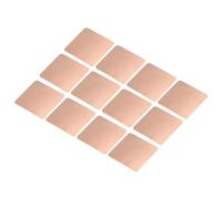 sourcing map Dissipatore di calore in rame, spessore 20 mm x 20 mm x 0,3 mm, dissipatore di calore conduttivo termico per chip elettronico, confezione da 12