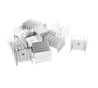 sourcing map Dissipatore in alluminio per IC MOSFET 30x30x25 mm (10 pezzi)