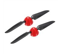 sourcing map Elica per aereo RC da 16,5 x 10,2 cm, eliche pieghevoli RC, dimensioni D30,5 x 25 mm (diametro albero motore 2,3 mm), 2 palette con spinner in plastica in nylon, per elicotteri aerei