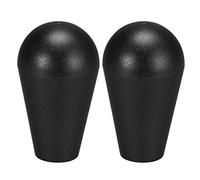 sourcing map Ellipse ovale Joystick Head Rocker Ball Top Handle American Type Arcade Gioco fai da te Parti di Ricambio Nero 2 Pz