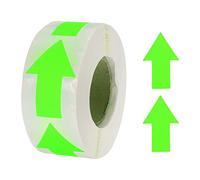 sourcing map Etichette adesive a forma di freccia, 500 pezzi, 3,3 x 5 cm, verde fluorescente, a forma di freccia, per scrapbooking, fai da te, organizzazione dell'inventario