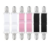 sourcing map Fermagli per abiti, 6 pezzi, per maglioni, scialle, cardigan, camicie, colletti, sciarpe, elastiche, clip per colletto da donna (nero, blu, rosa)