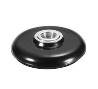 sourcing map Fermapunti per violoncello Bass Rock Stop, terminale rotondo per violoncello antiscivolo, supporto da pavimento nero e argento per violoncello antiscivolo